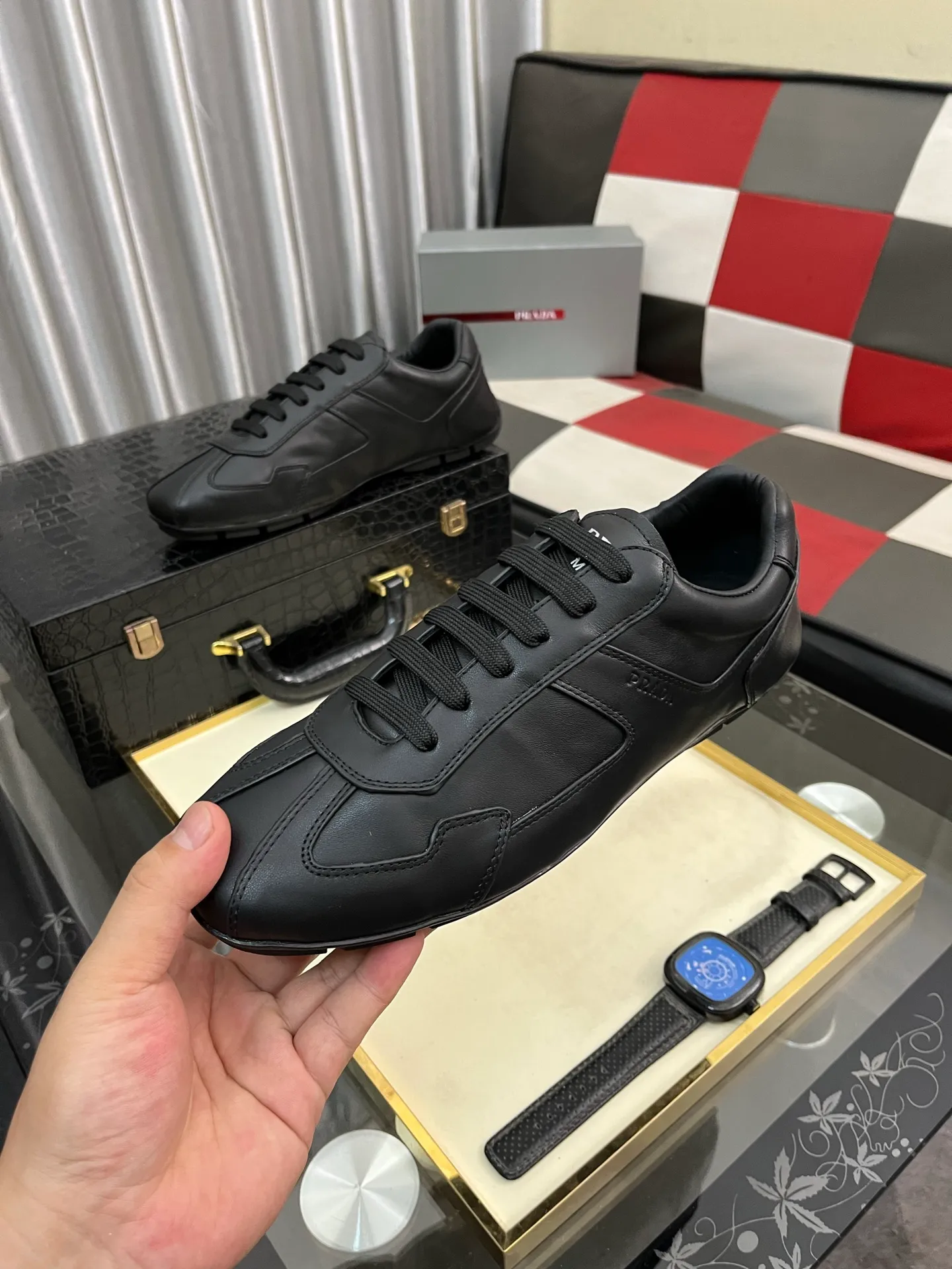 Men's men's shoes 💰458⌚️⌚️prada: New casual shoes for spring and summer, sports sneakers, fabric: imported cowhide, lining: original lining, sole: original sole, size: 38-443️⃣colors available